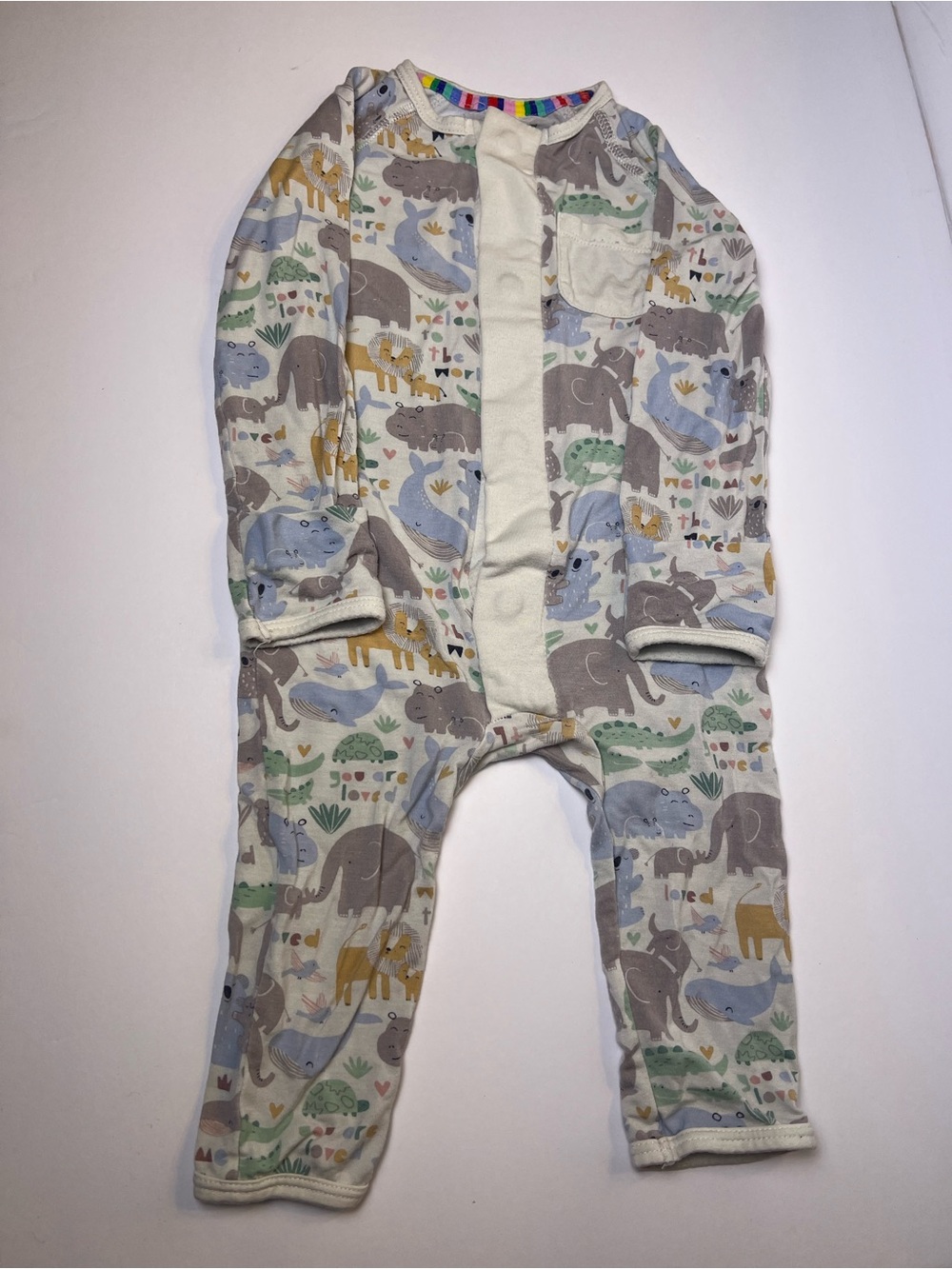 Lot of 2 Magnetic Me Footies - 3-6 Months (Little Lovin & Door Dash Dino)